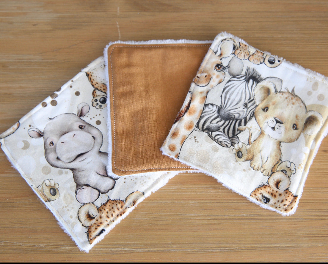 Lot de 7 lingettes en éponge de bambou (je personnalise )