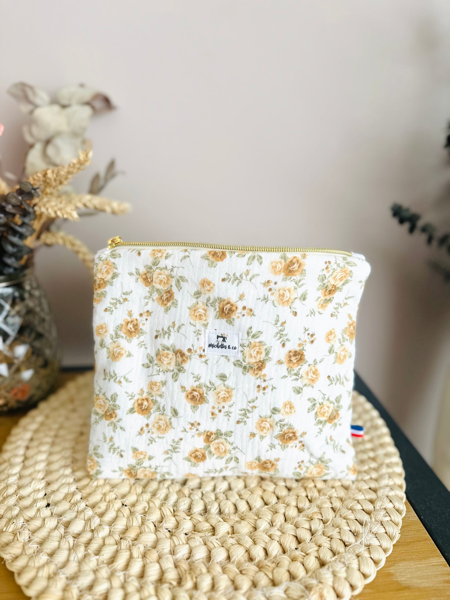 Trousse double gaze de coton molletonnée (en stock)