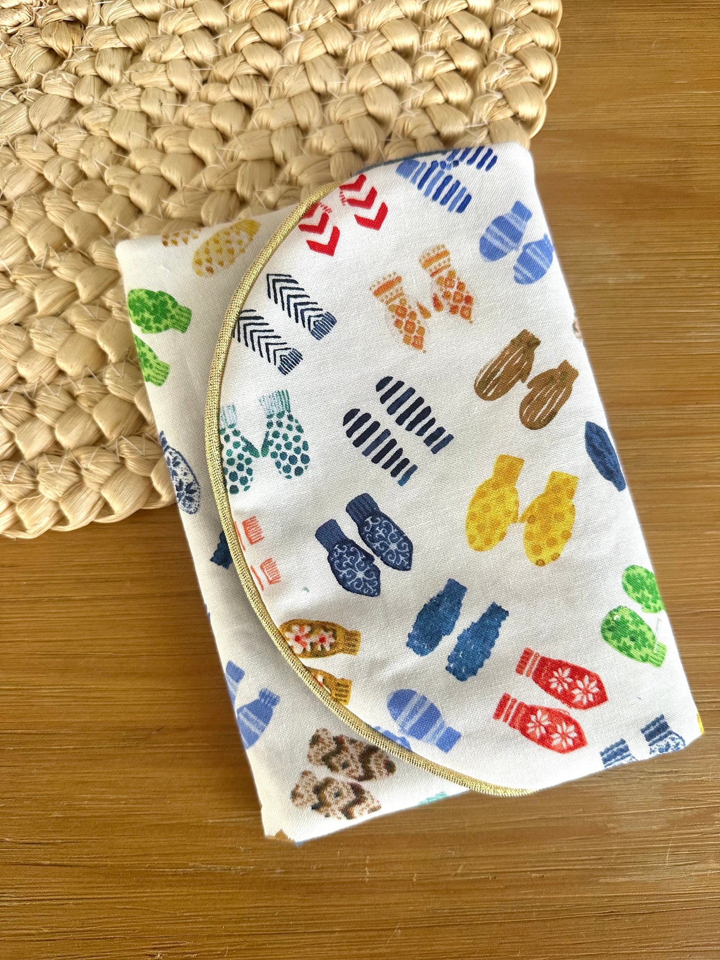 Pochette à médailles Ski - je personnalise mon tissu