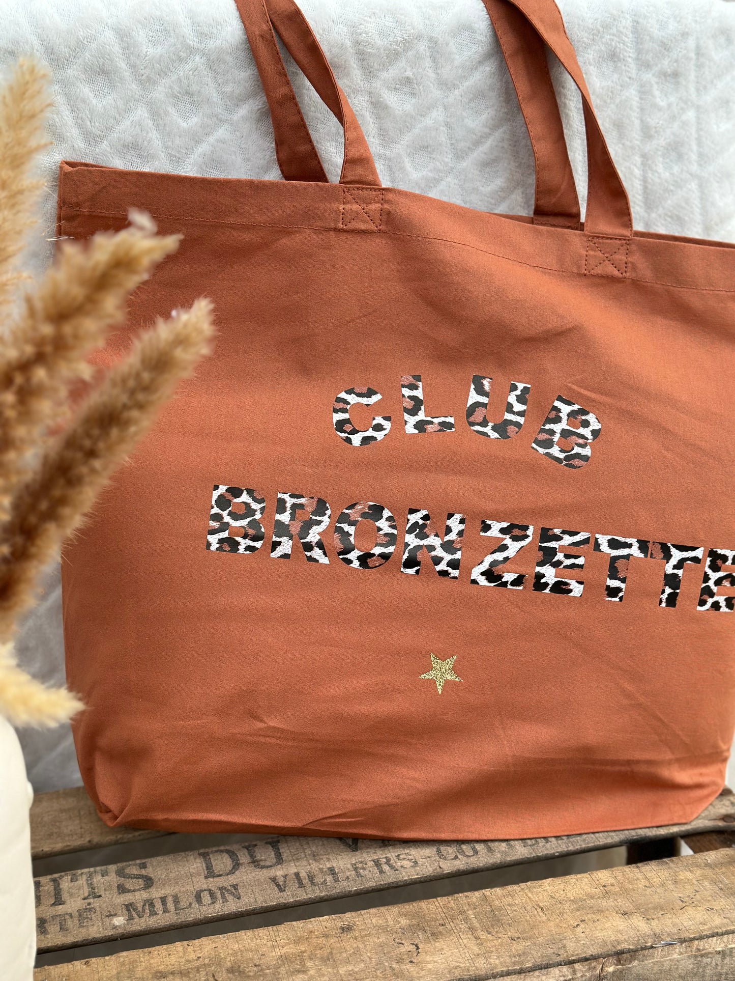 Maxi sac shopping "Club bronzette "