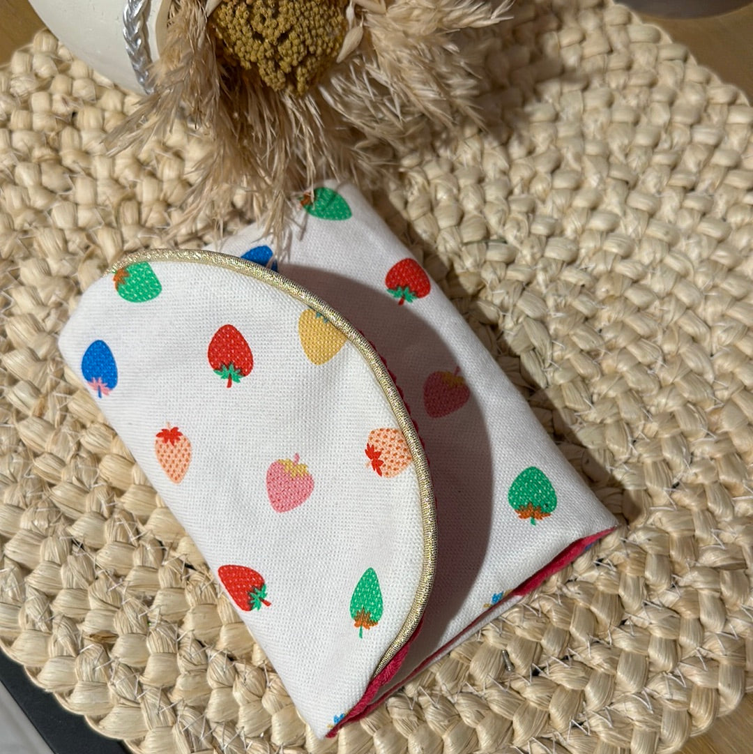 Pochette à médailles Ski - je choisis mes tissus (sur commande)
