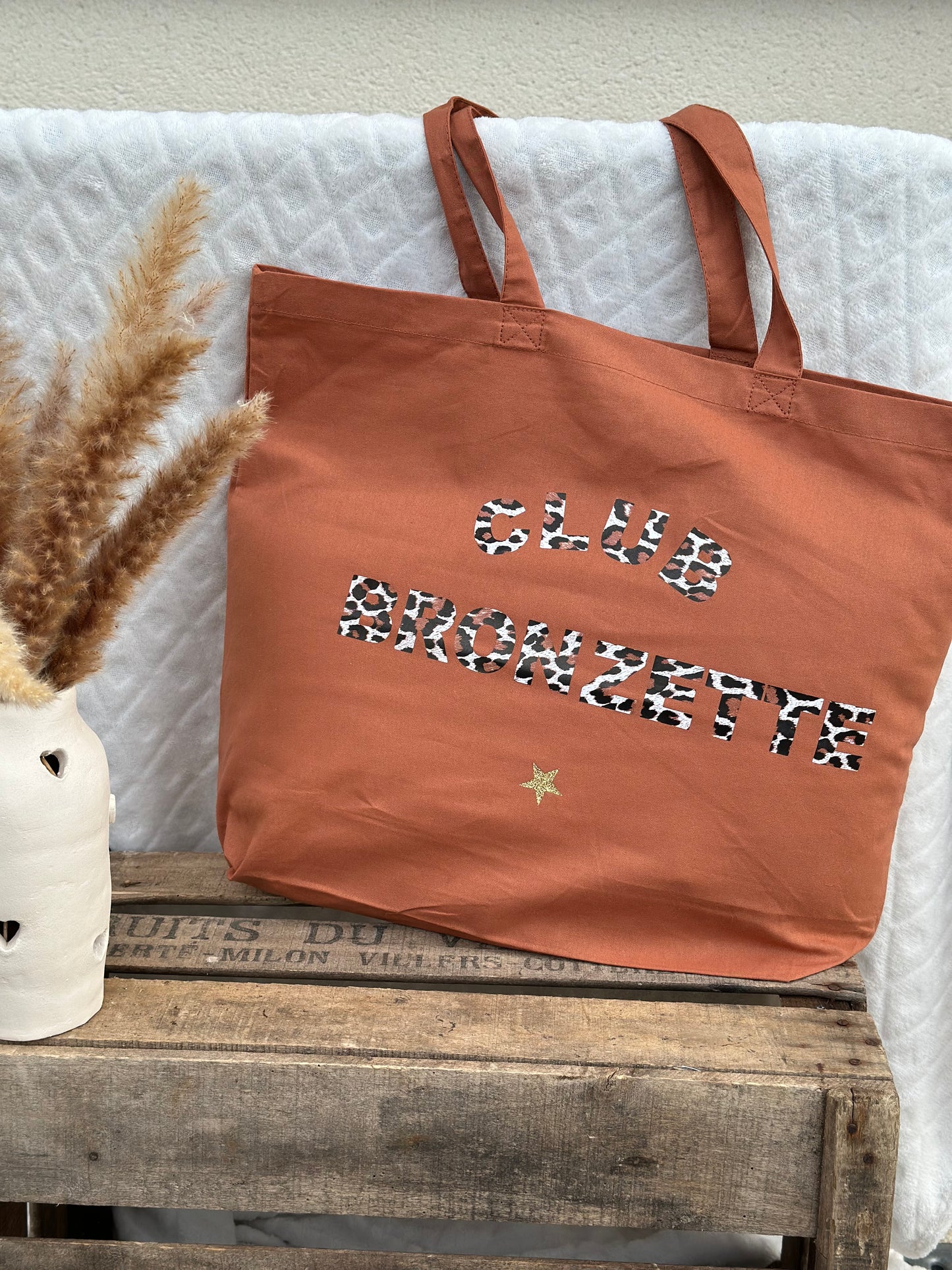 Maxi sac shopping "Club bronzette "