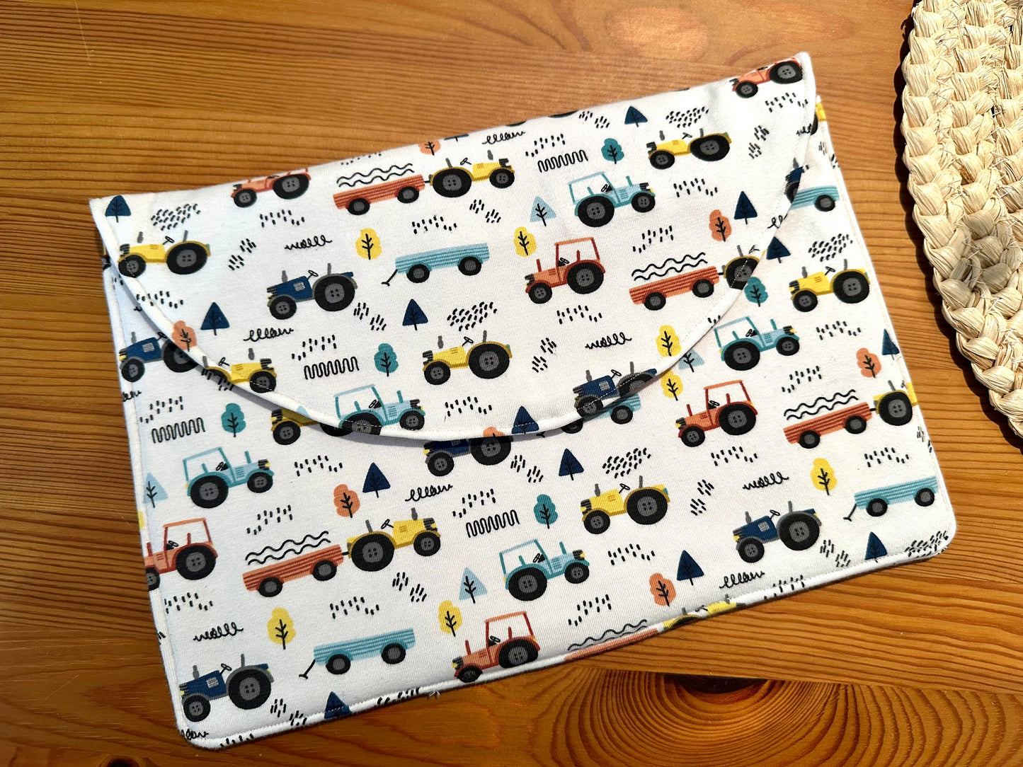 Pochette à ardoise personnalisée - Tracteur