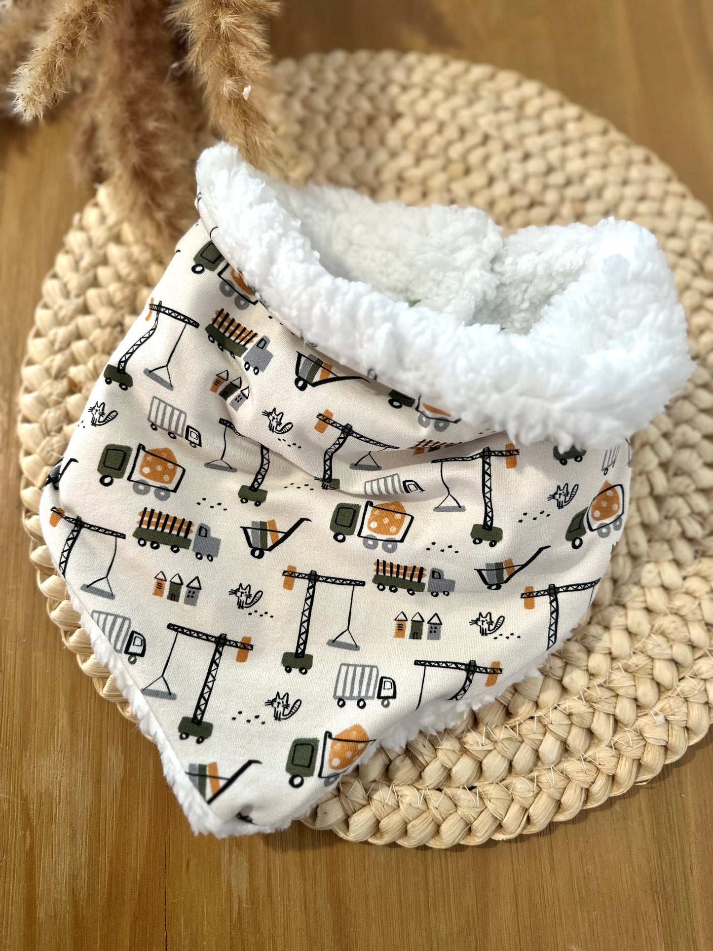 Snood / cache cou - bandana enfant - Thème travaux