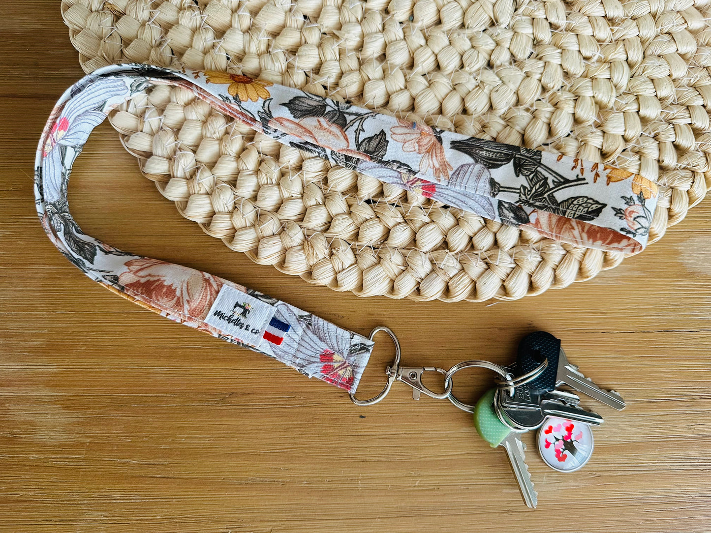 Porte clefs tour de cou (sur commande)