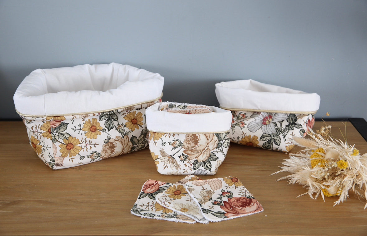 Trio de paniers pour chambre de bébé