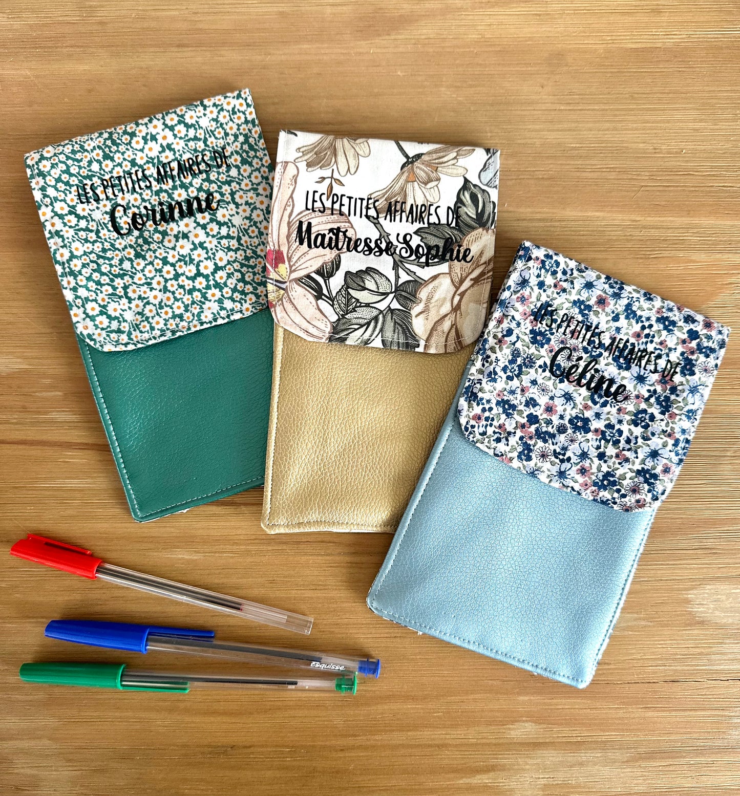 Pochette à stylos : idéal pour les aides soignantes, infirmières, maîtresses, atsem...