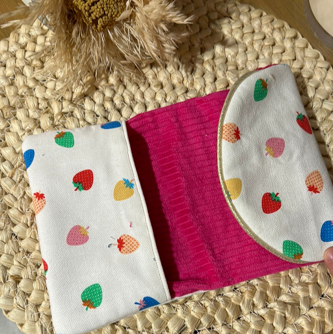 Pochette à médailles Ski - je choisis mes tissus (sur commande)