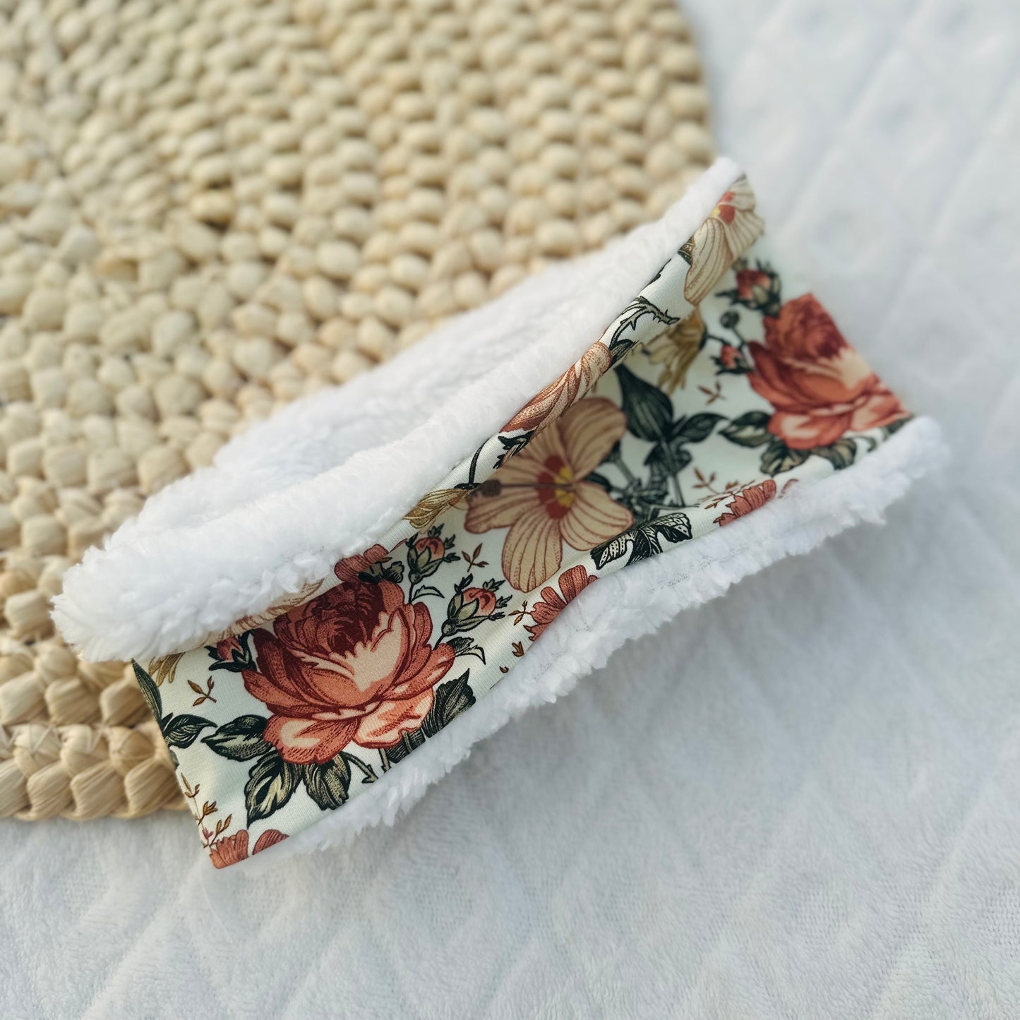 Snood / cache cou - bandana enfant - Thème fleurs vintages
