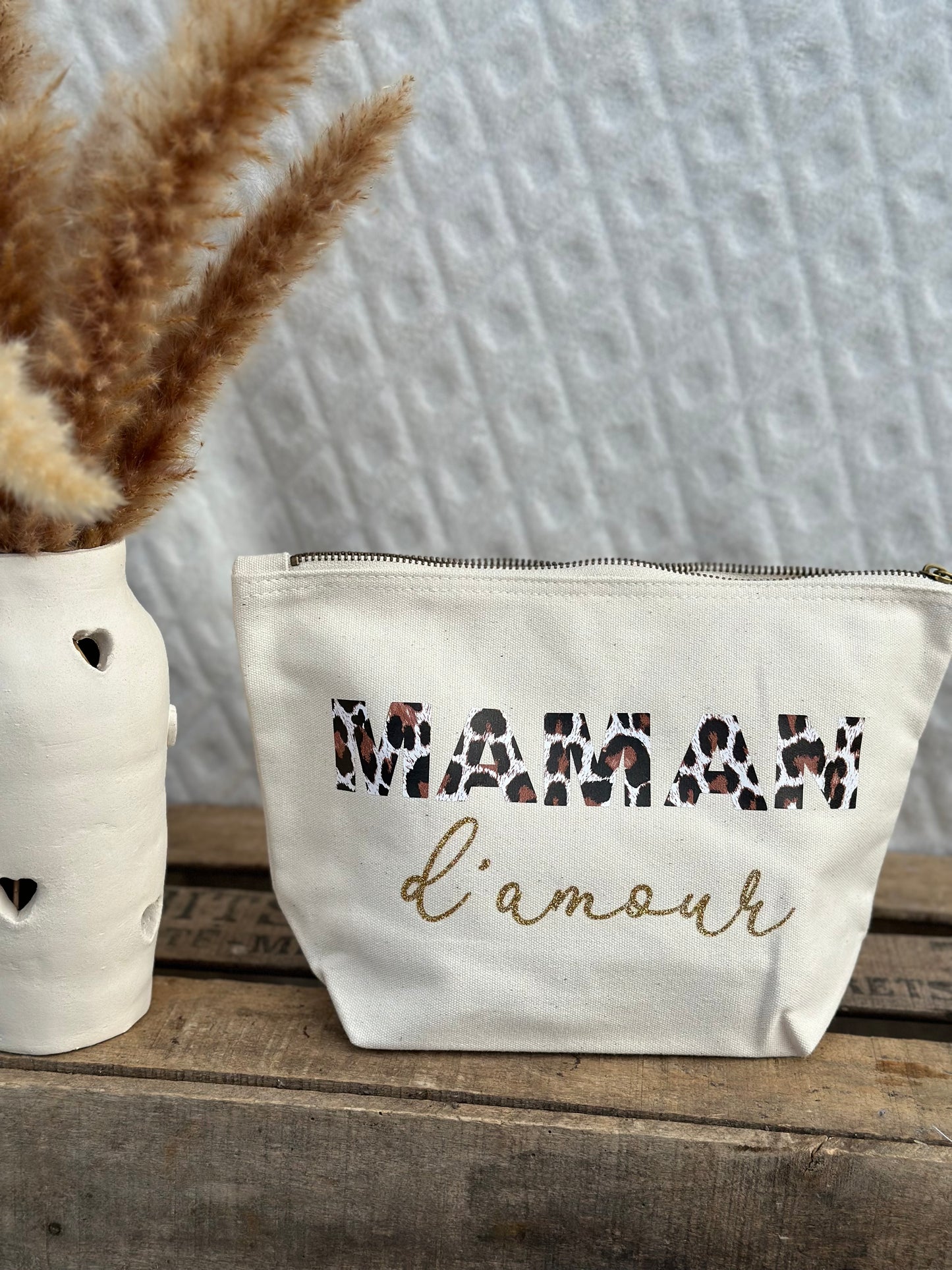 Pochette personnalisée "MAMAN d'amour"
