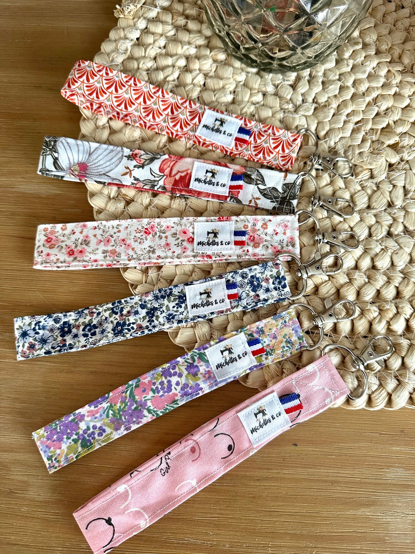 Porte clefs personnalisé en tissu (sur commande)