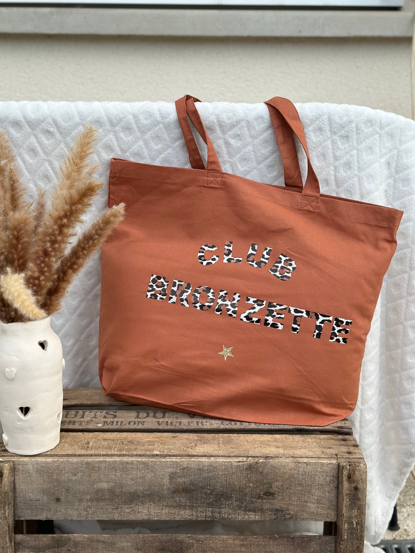 Maxi sac shopping "Club bronzette "