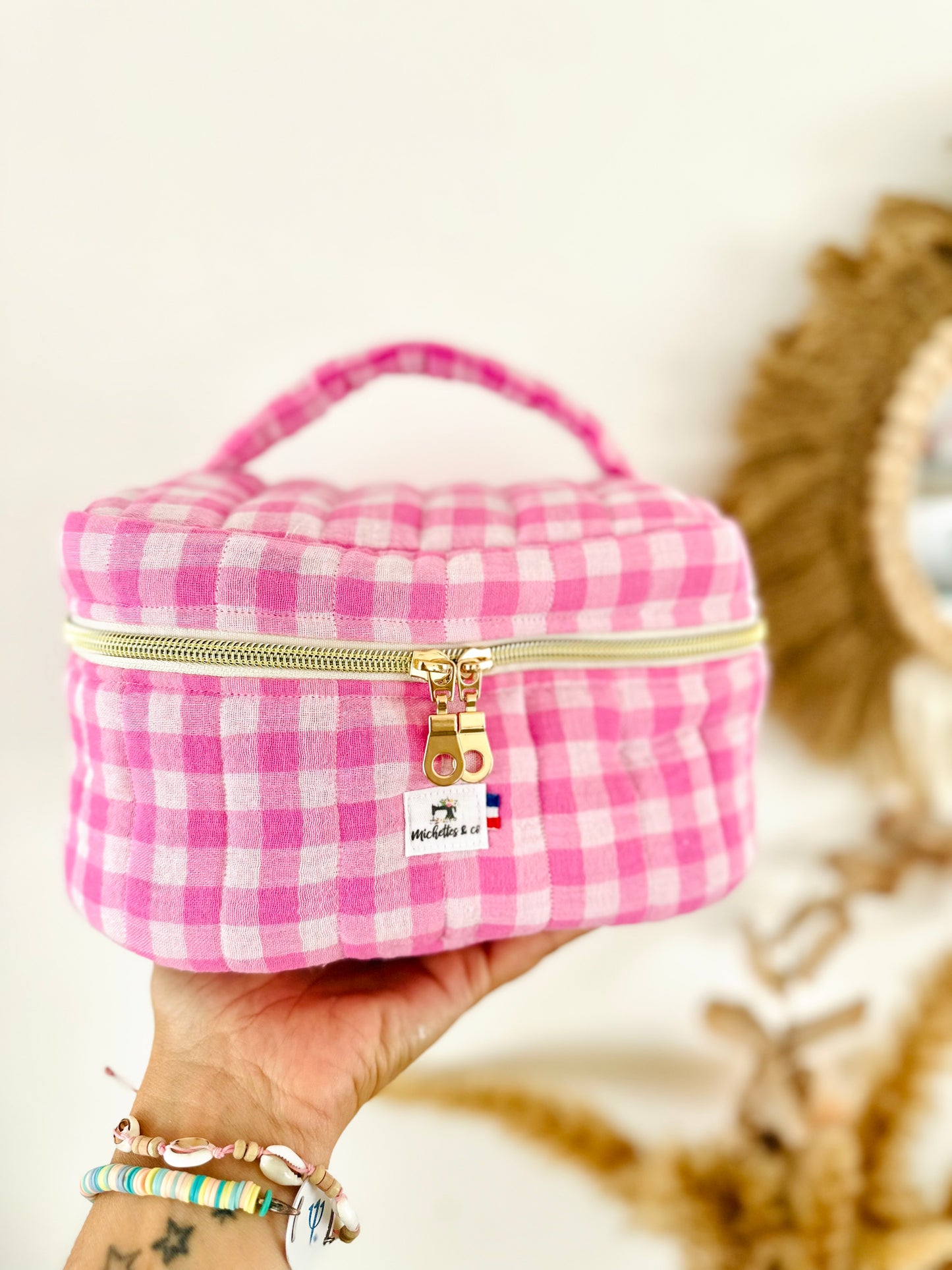 Vanity vichy , molletonnée (sur commande)