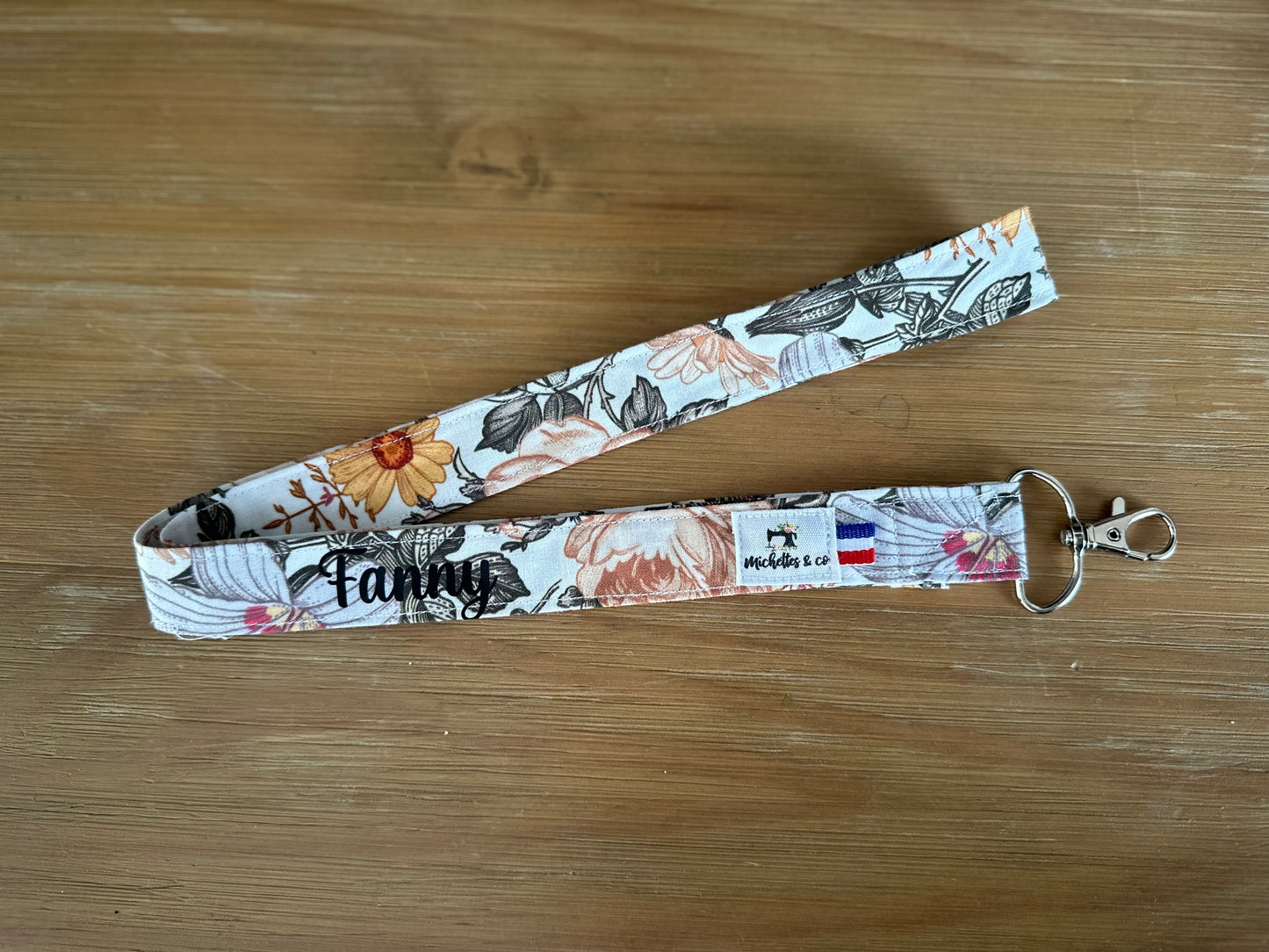Porte clefs tour de cou (sur commande)