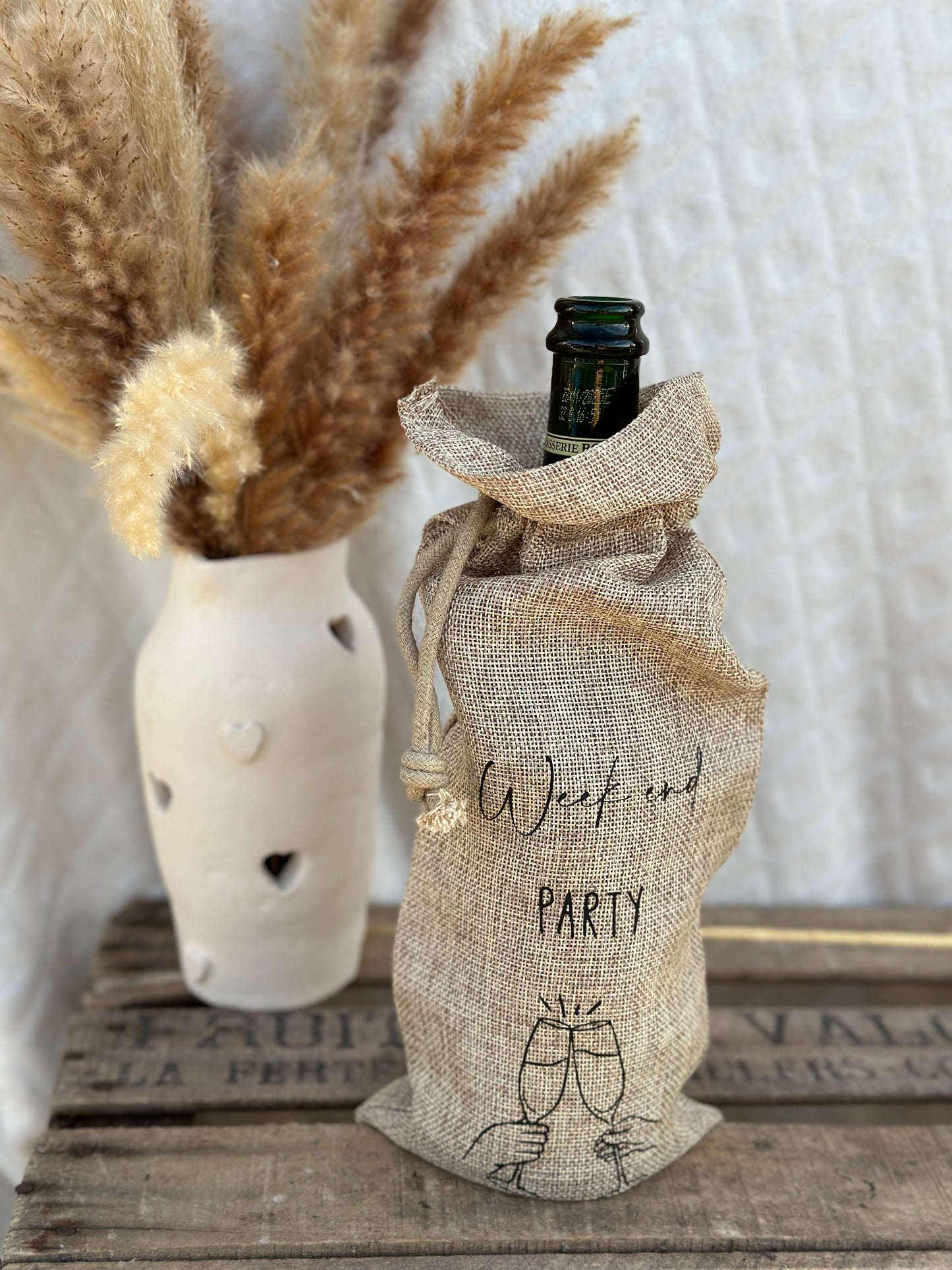 Pochon cadeau pour bouteille
