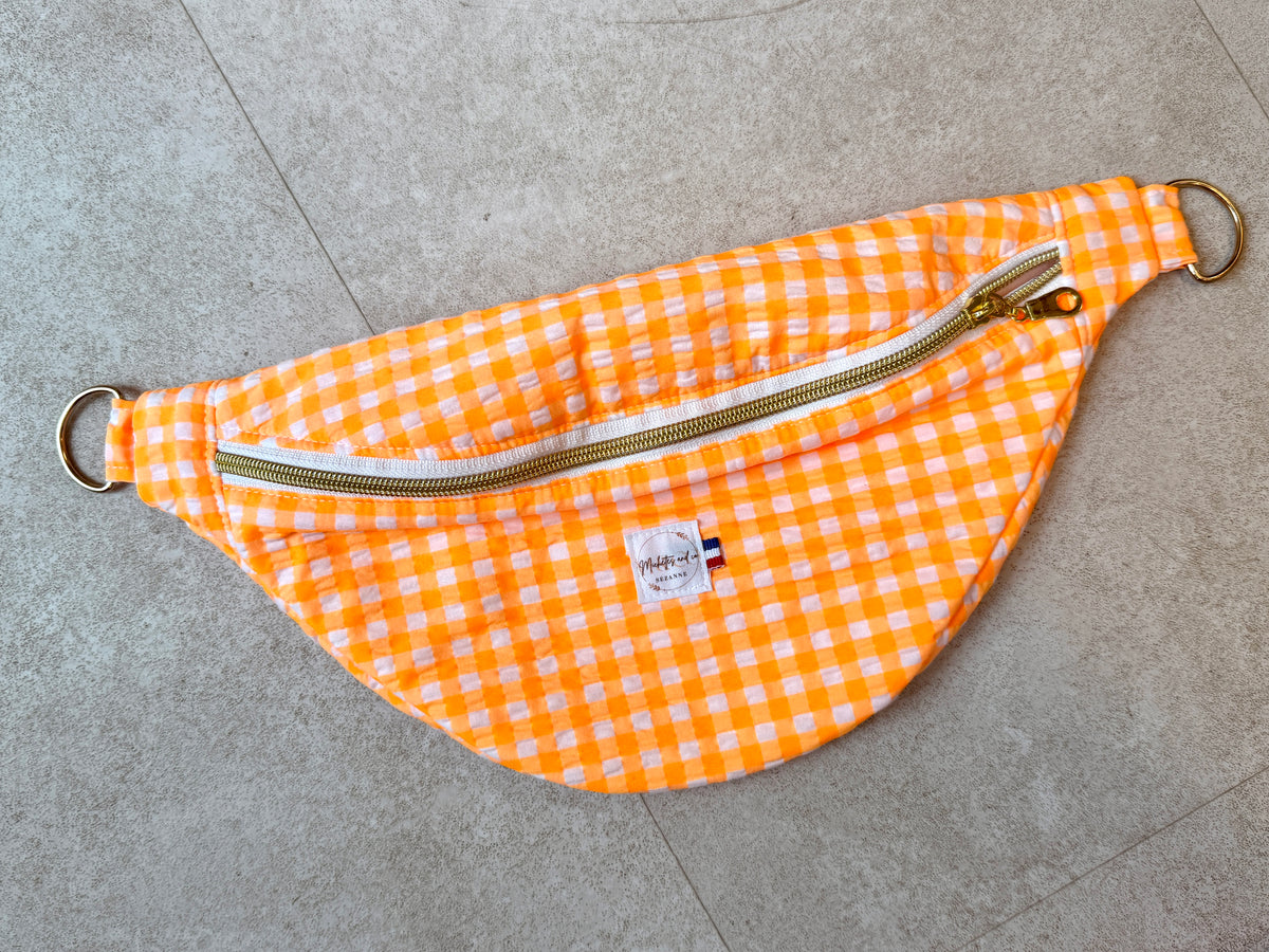 Sac Banane en coton à motifs par Michettes and co