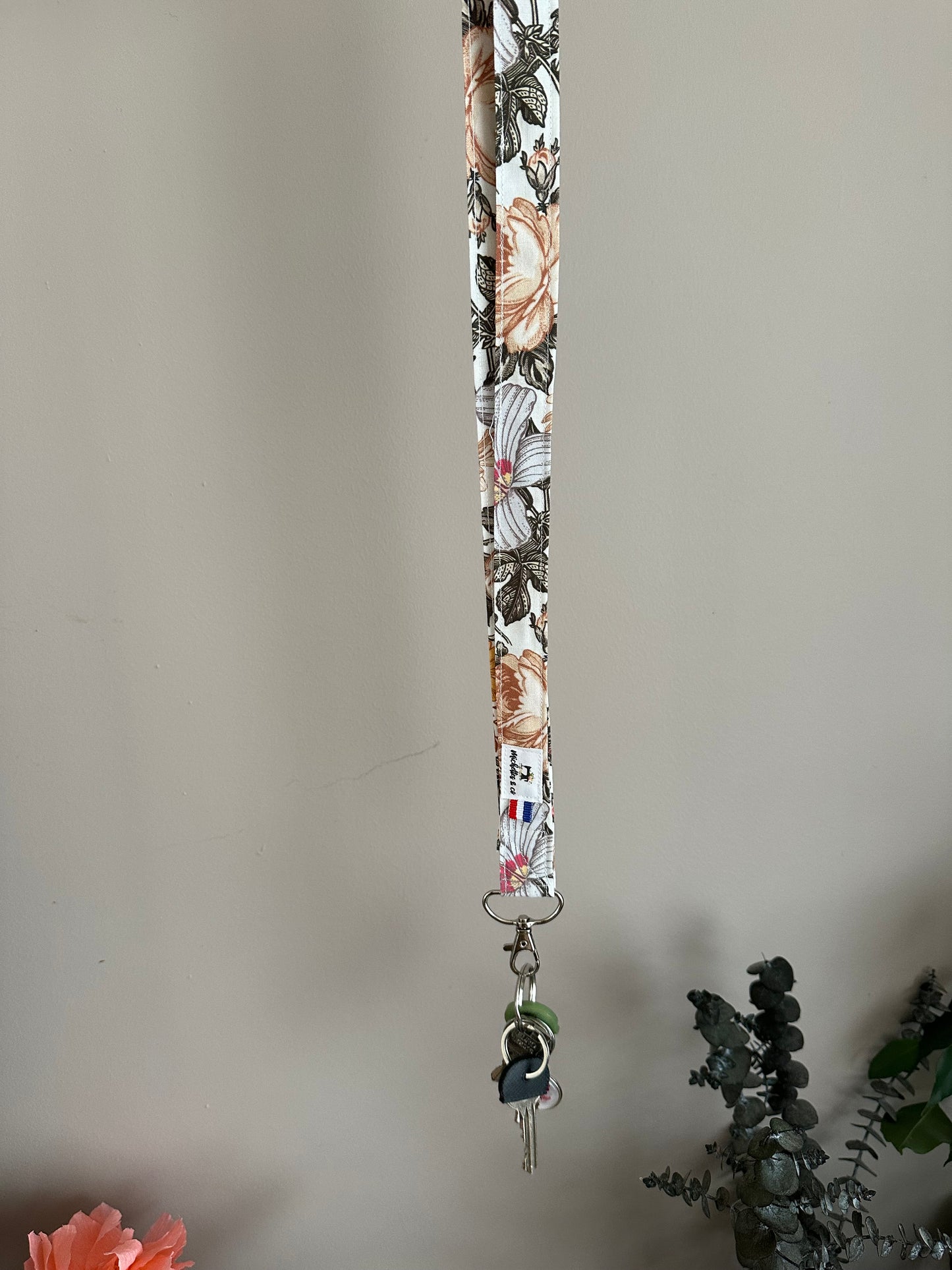 Porte clefs tour de cou (sur commande)