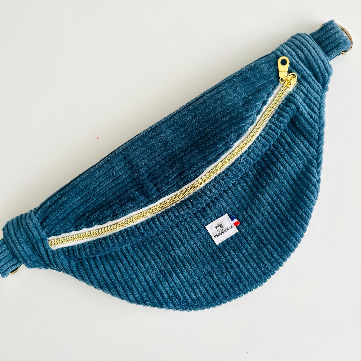 Les bananes Velours côtelés (ton bleu) - sur commande