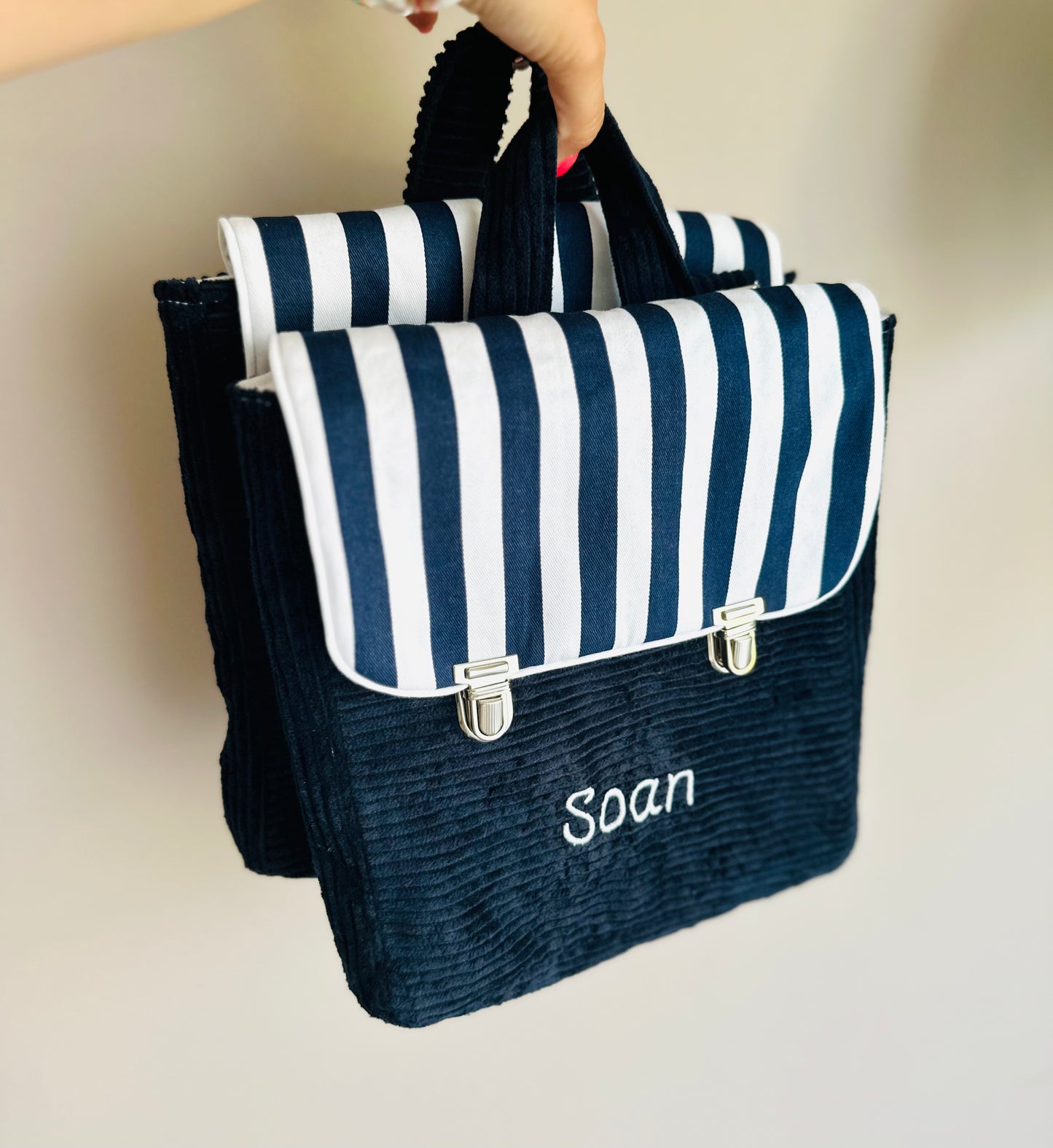 Mini cartable enfant pour la rentrée (sur commande)