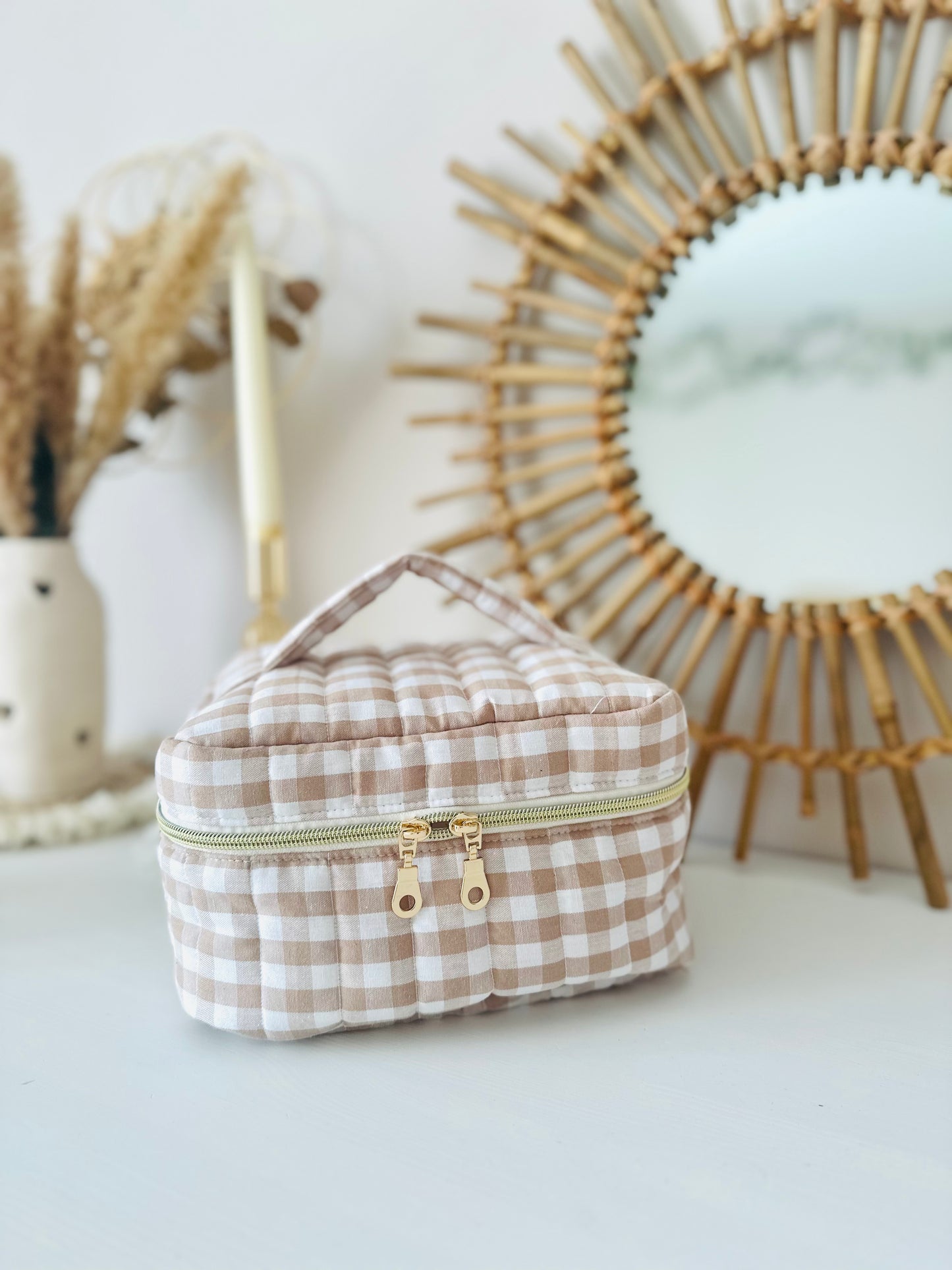 Vanity vichy , molletonnée (sur commande)