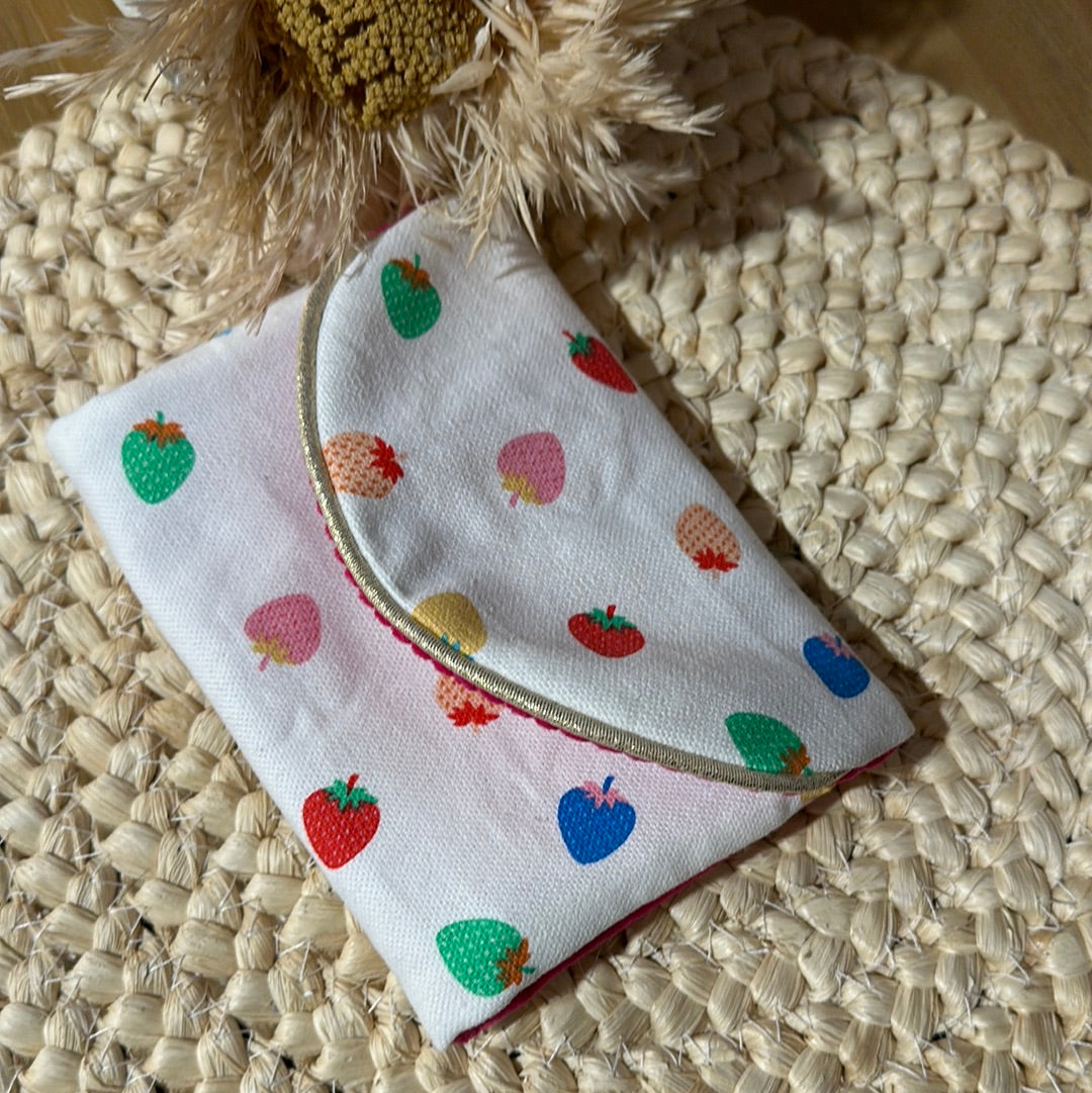 Pochette à médailles Ski - je choisis mes tissus (sur commande)