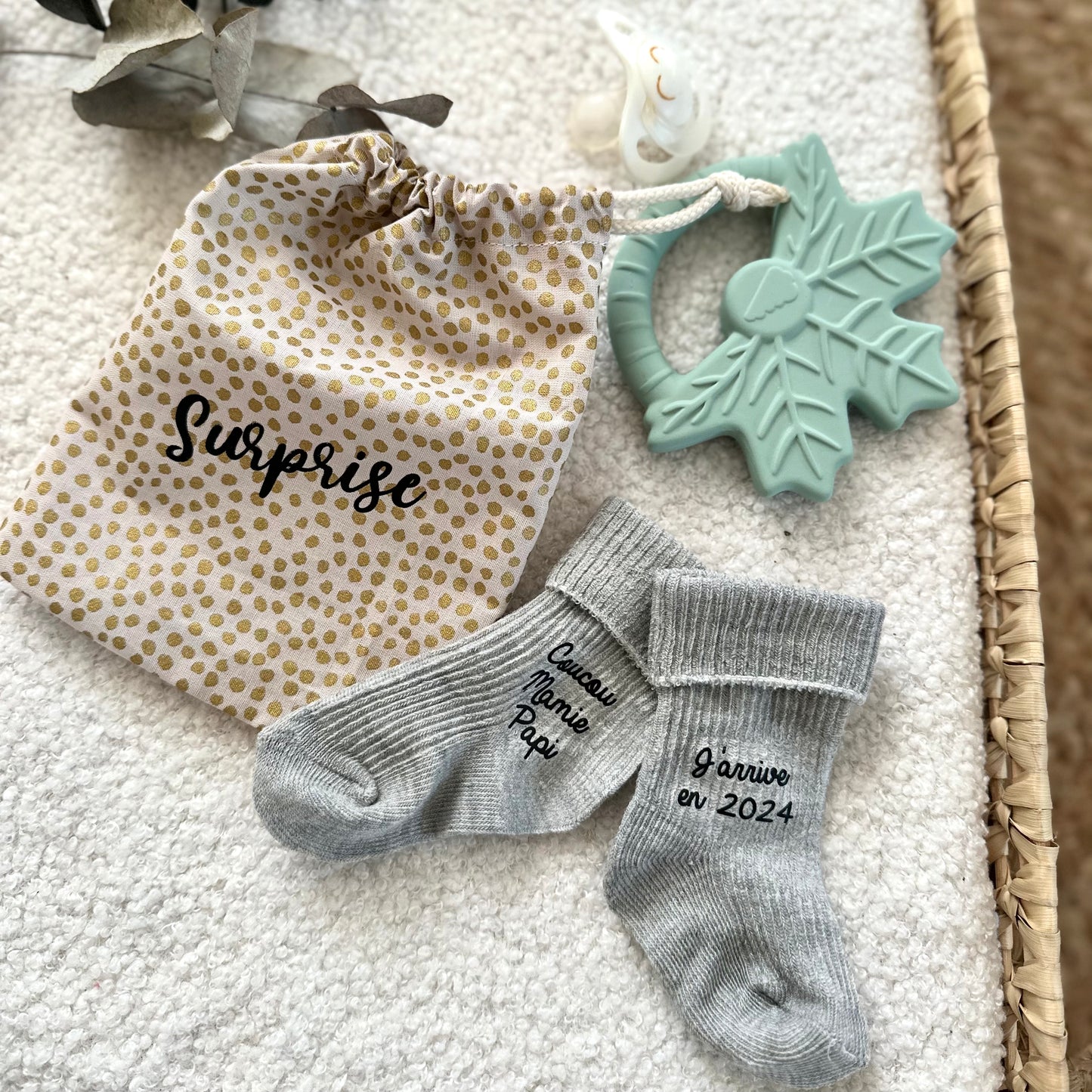 Chaussettes pour annonce grossesse