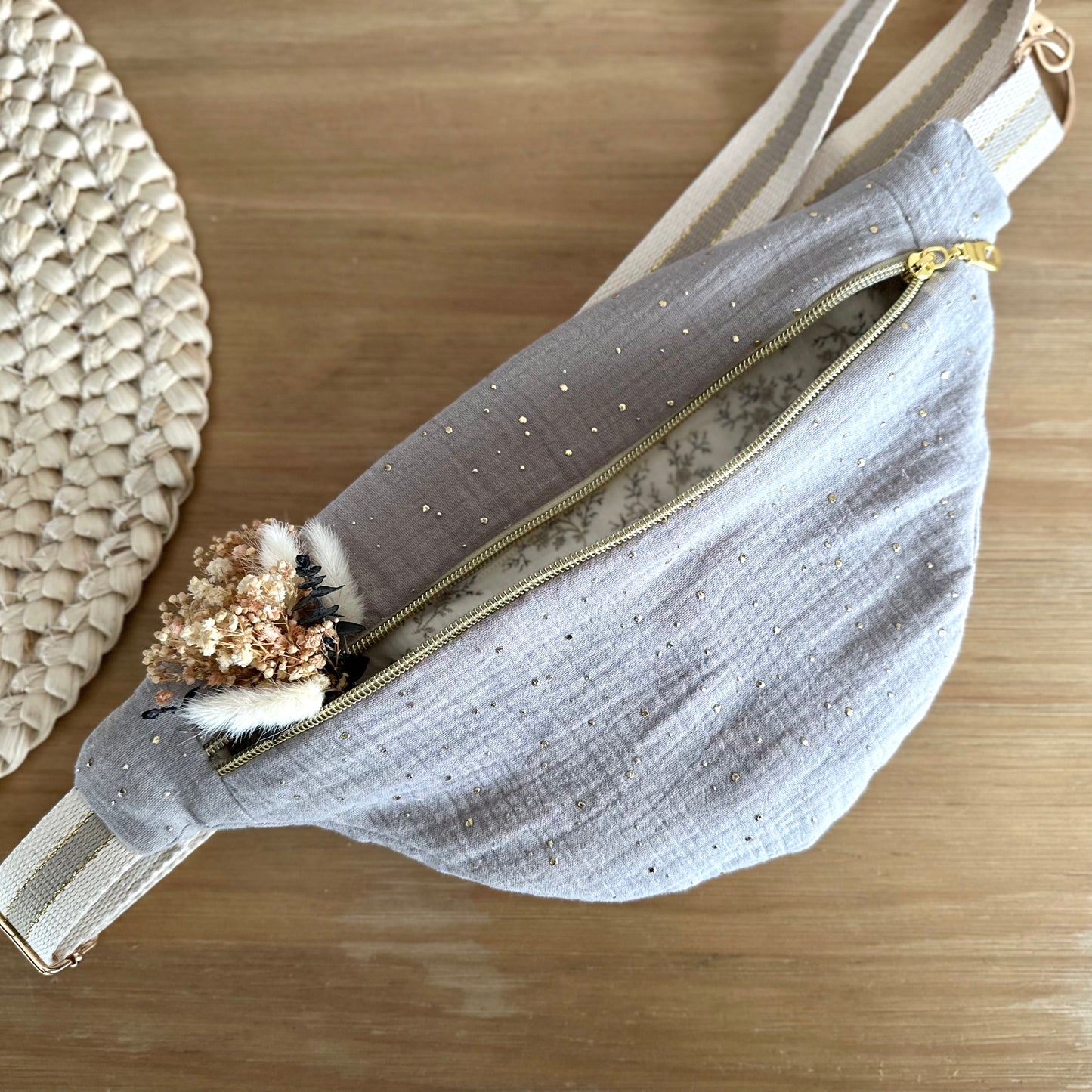 Les Bananes Gaze de coton (sur commande)