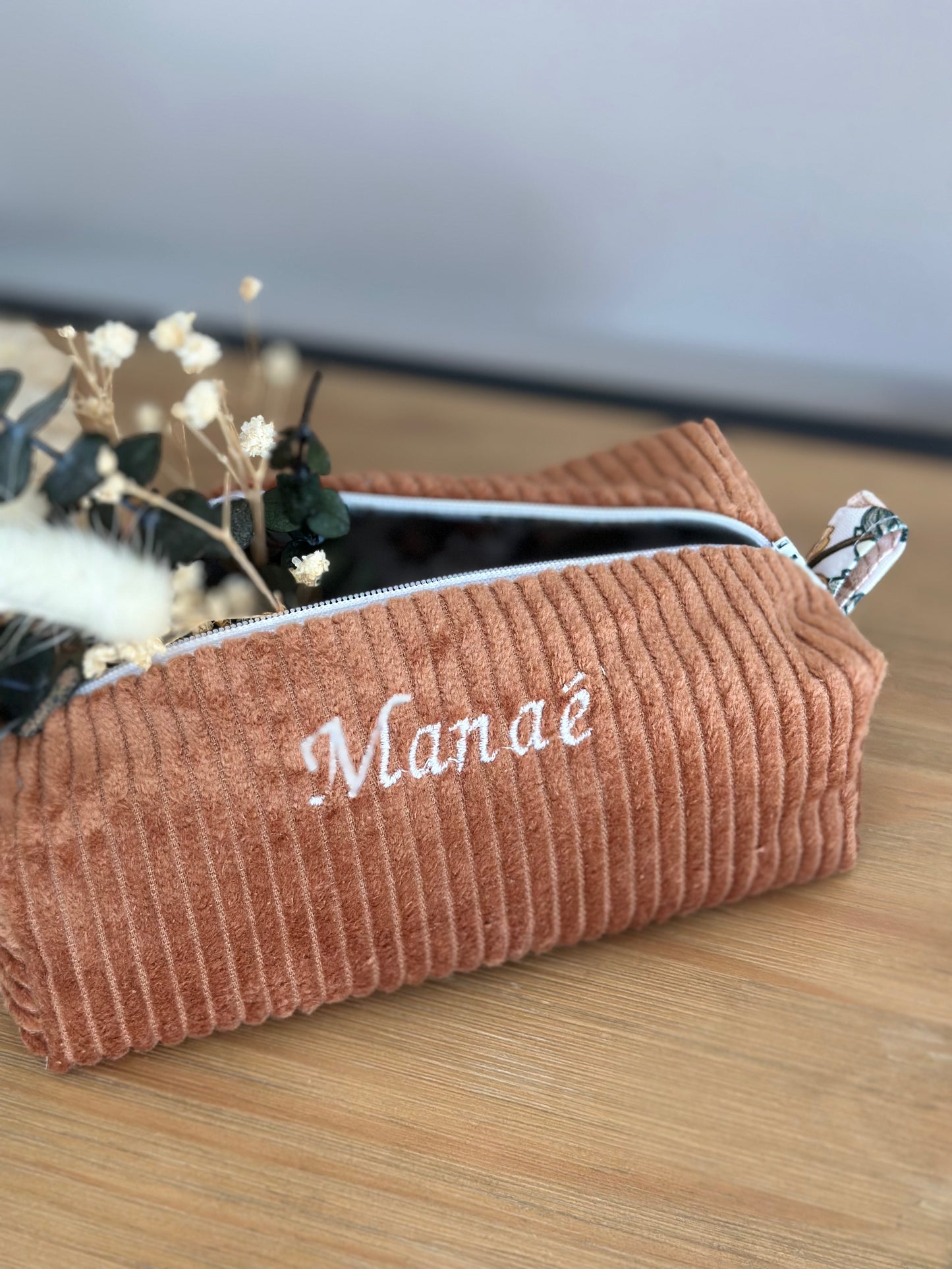 Trousse d’école brodée et personnalisée (sur commande)
