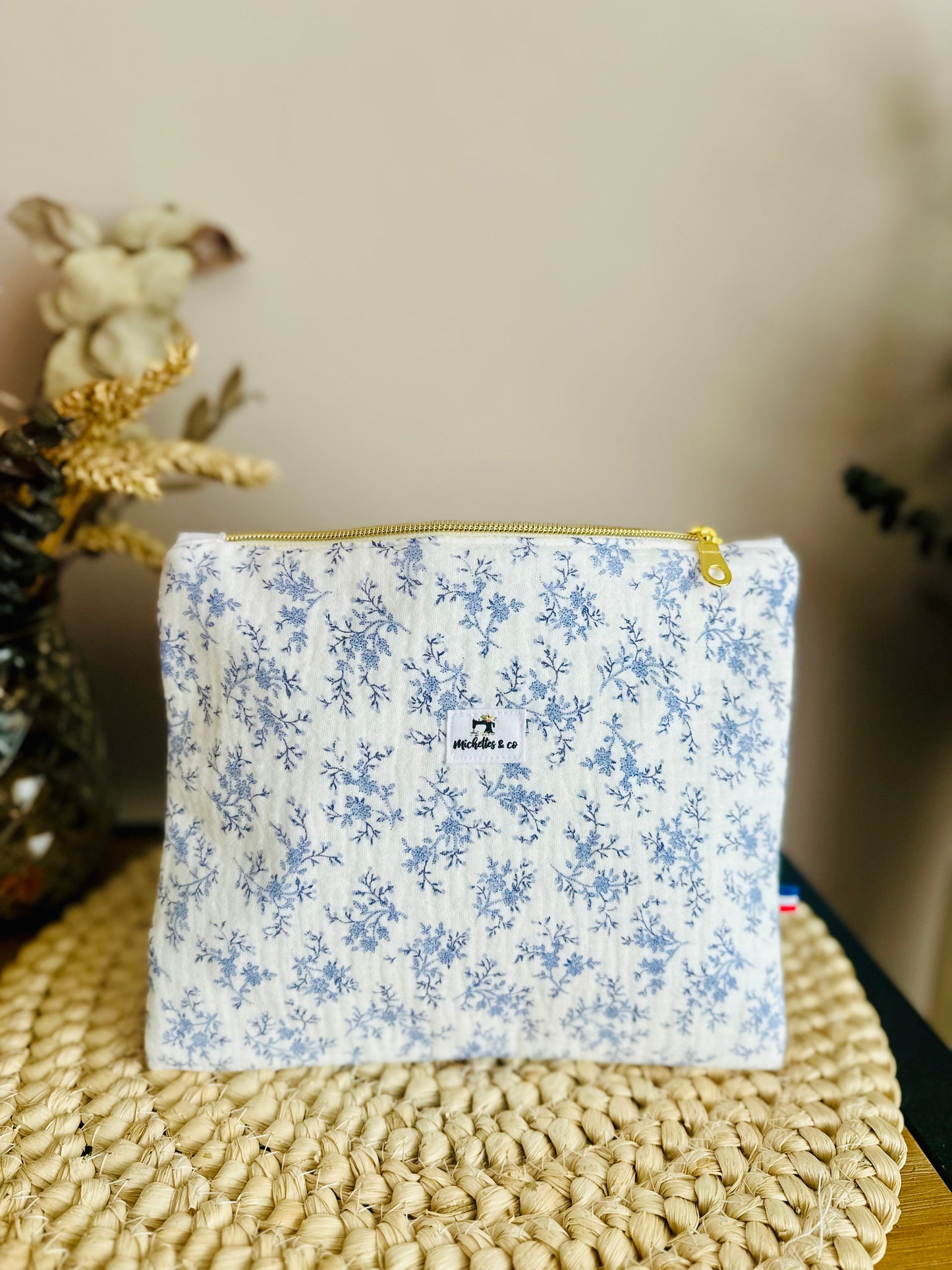 Trousse double gaze de coton molletonnée (en stock)