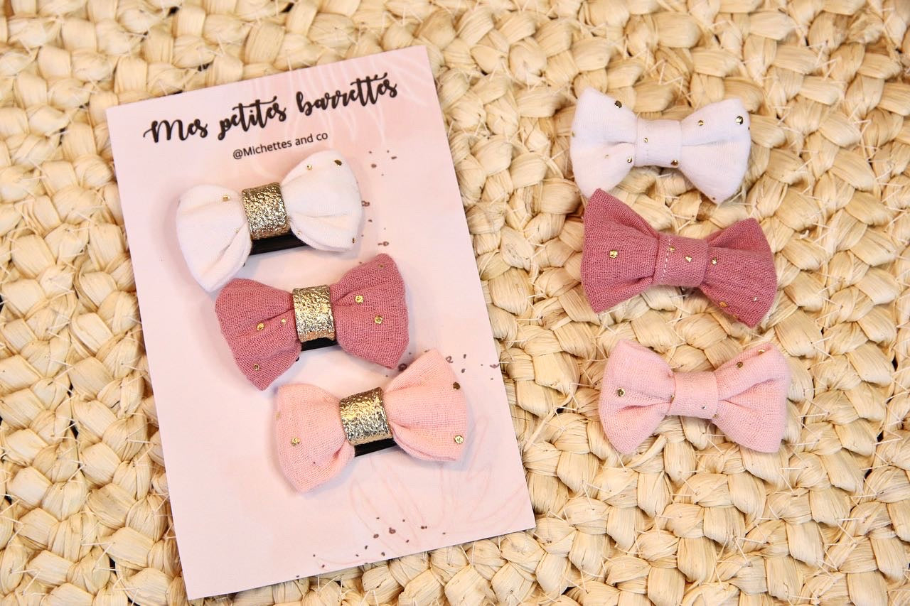 Lot de 3 Barrettes antiglisse ( je personnalise)