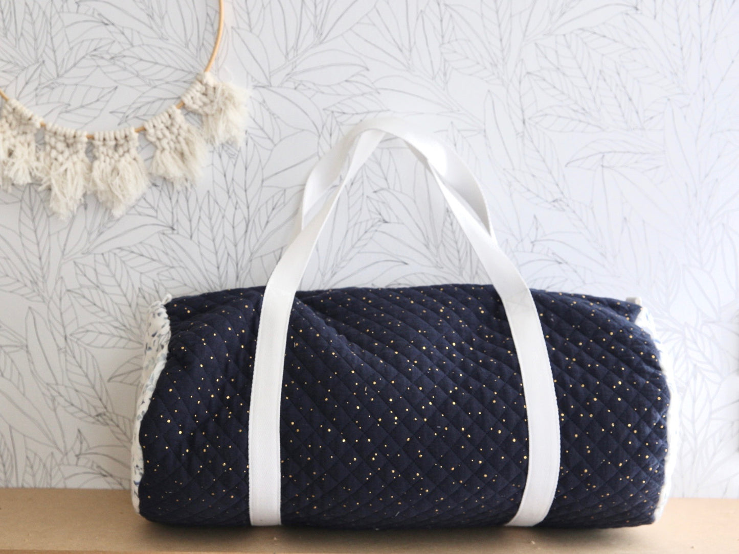 Sac polochon matelassé - (Sur commande UNIQUEMENT)