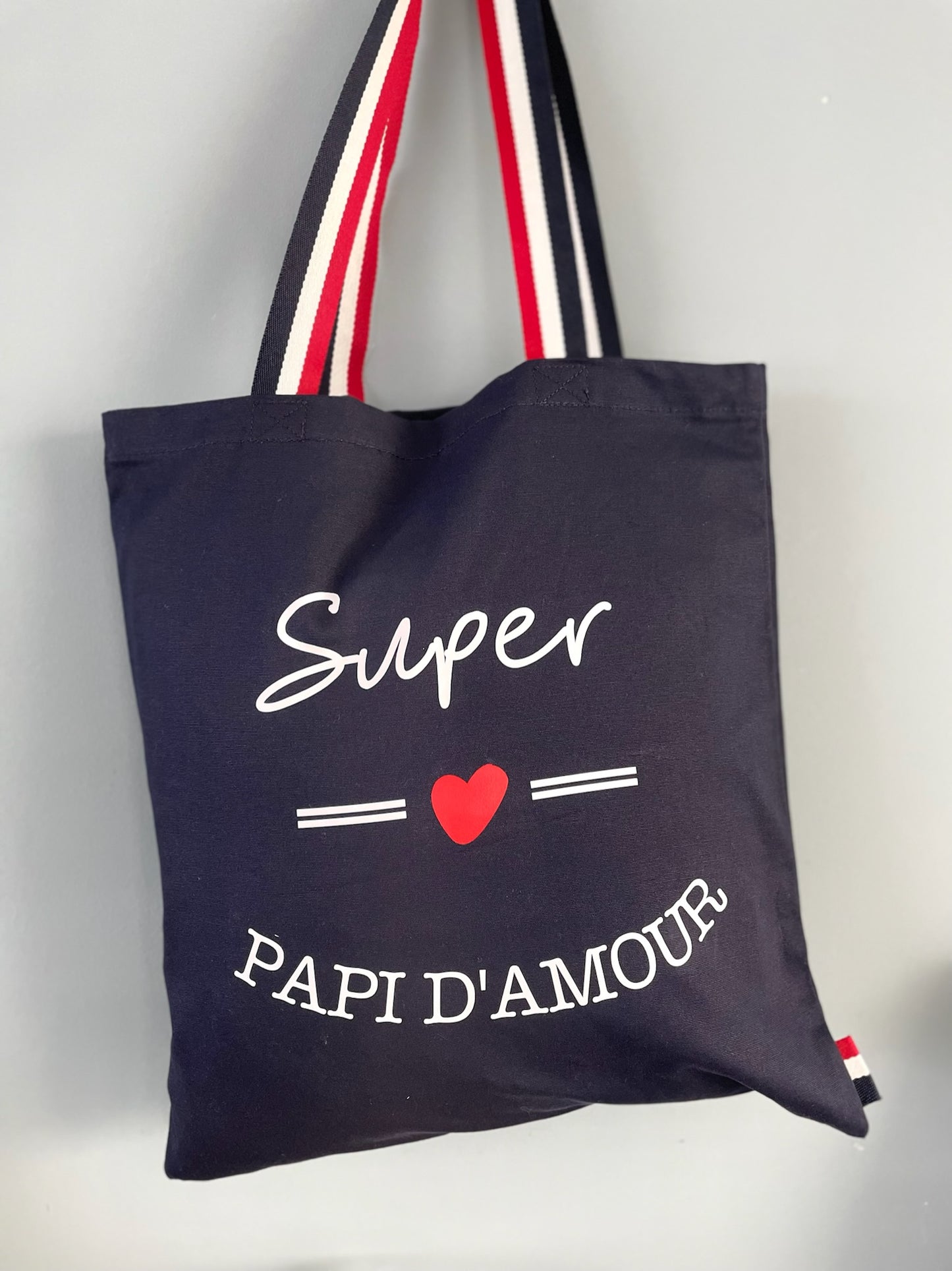 Tote bag à personnaliser Super papa / Super Maman ....