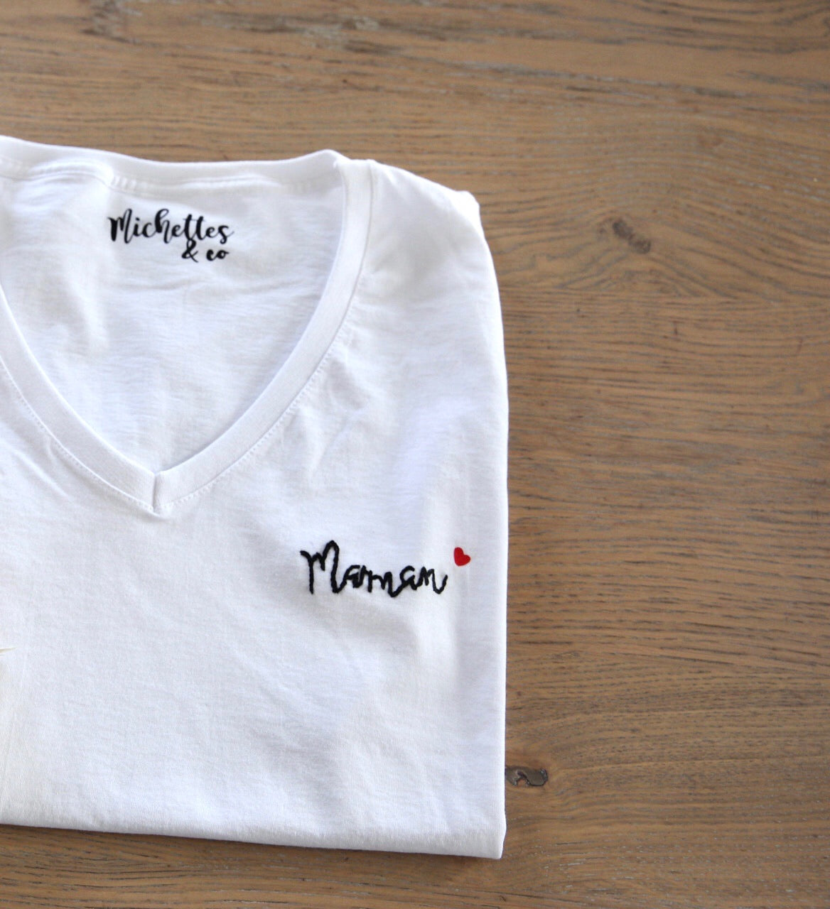 T-shirt Maman brodé (délai 2 semaines)