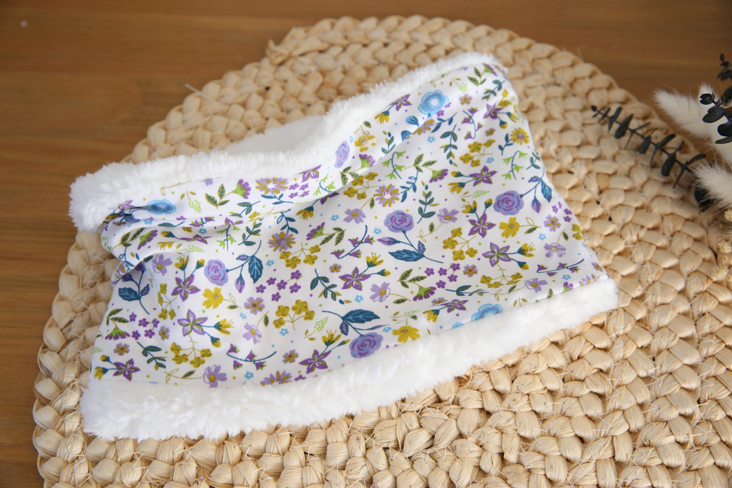 Snood / cache cou - bandana enfant - Thème fleurs de printemps