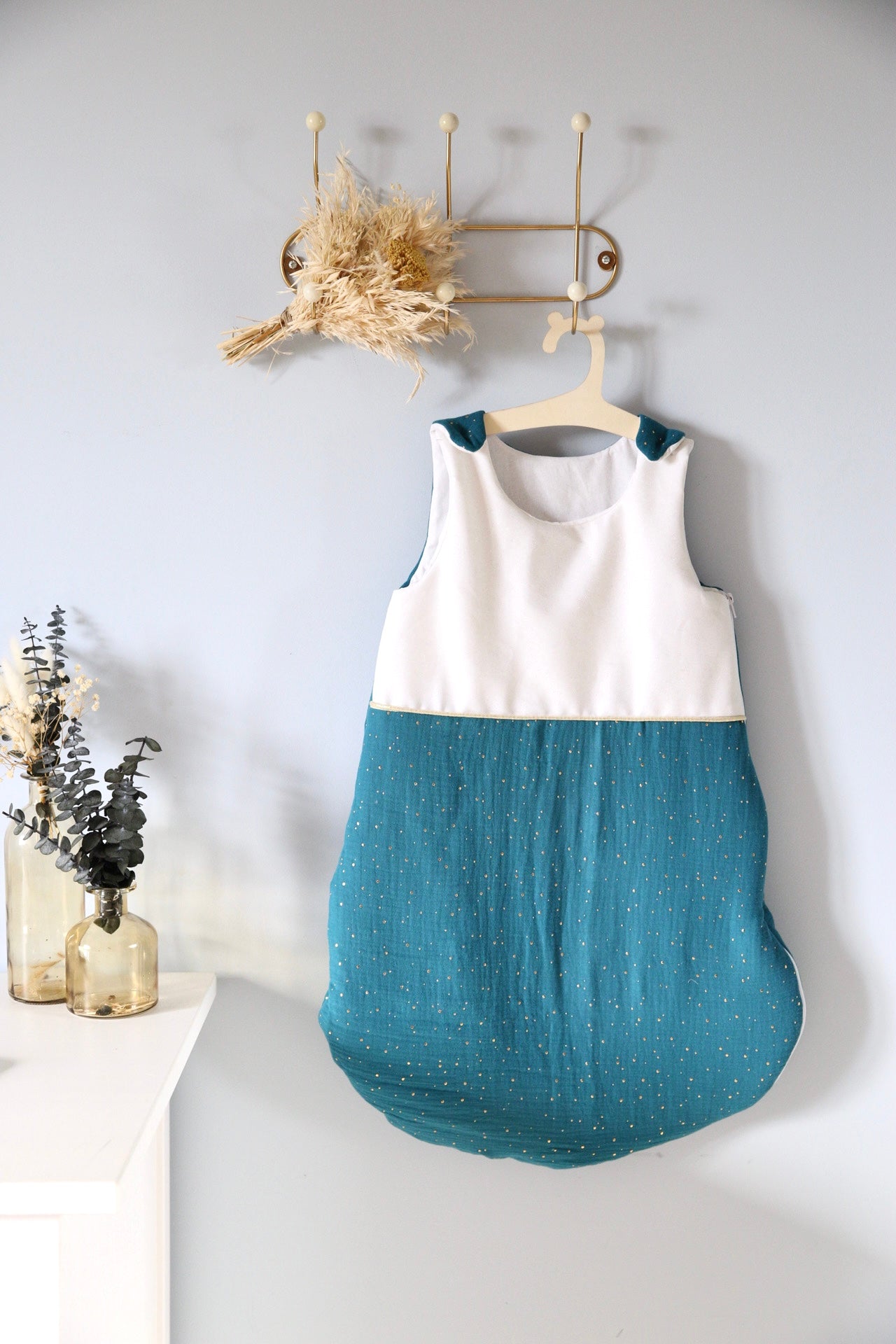 Gigoteuse bebe tissu gaze de coton personnalisée