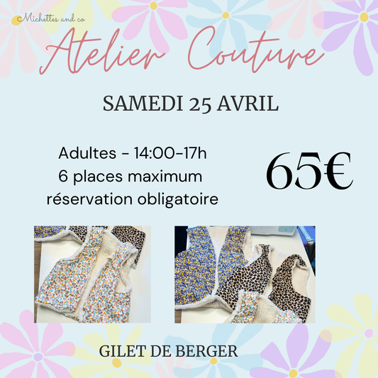 Samedi 25 avril - Gilet de berger Adulte