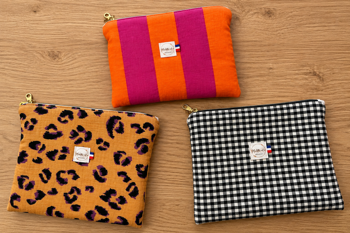 Pochettes matelassées par Michettes and co