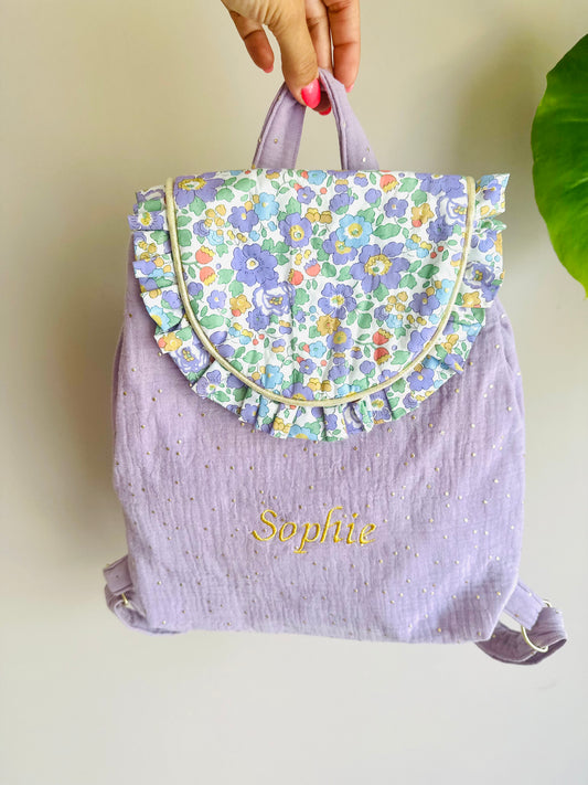 Sac Sophie - Gaze de coton et Liberty (uniquement sur commande)