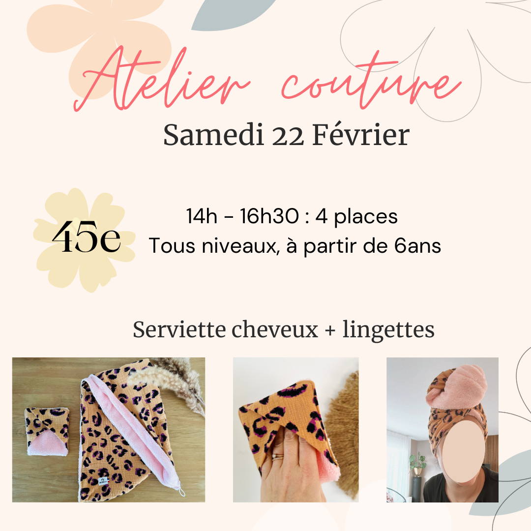 Atelier Turban cheveux + gant - Samedi 22 Février