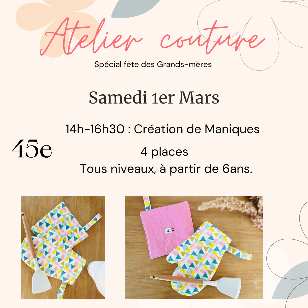 Atelier  Fête des grands-mères - Samedi 1er Mars