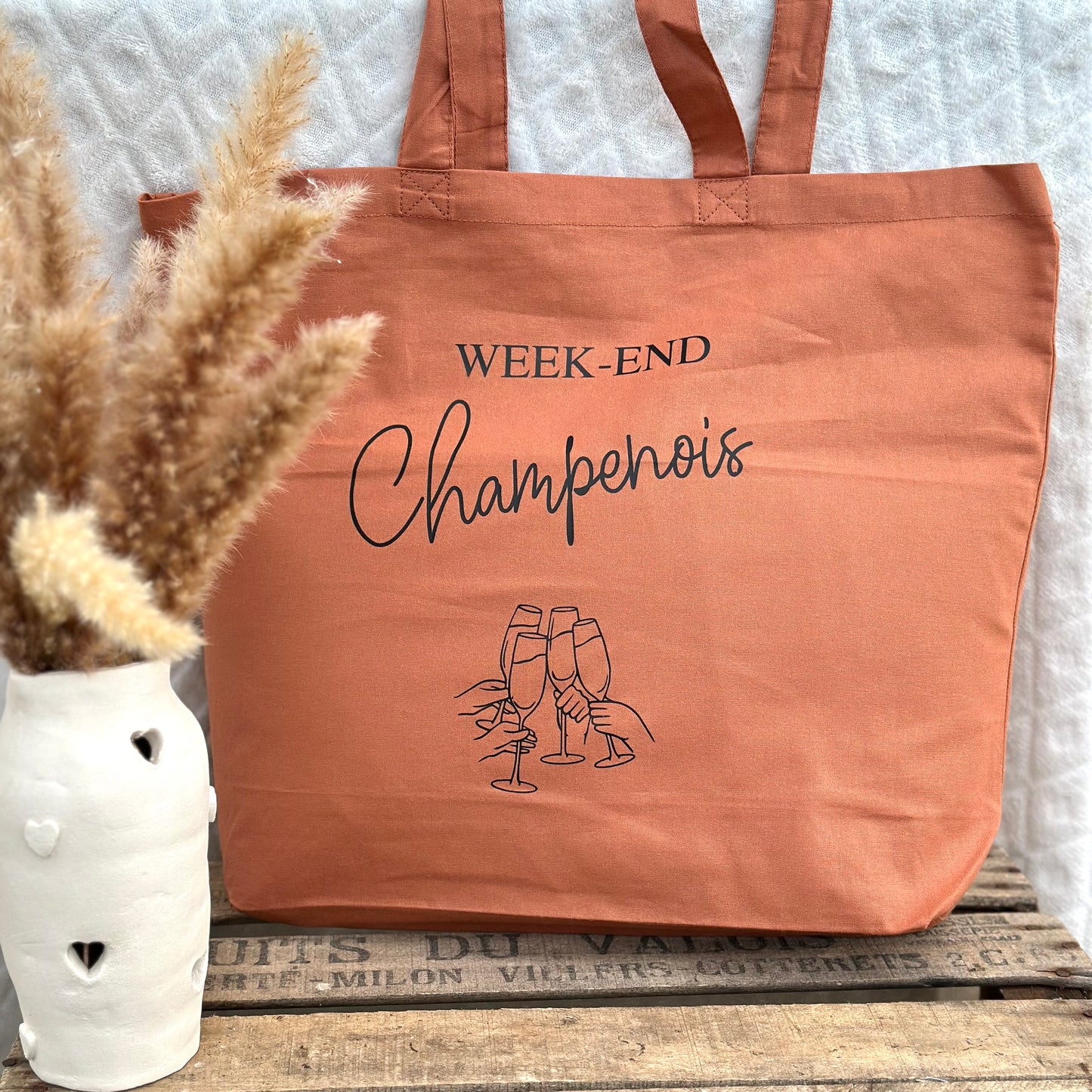 Maxi sac shopping  "Week-end Champenois "