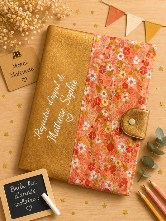 Carnet d'appel Maîtresse - cadeau fin d'année scolaire