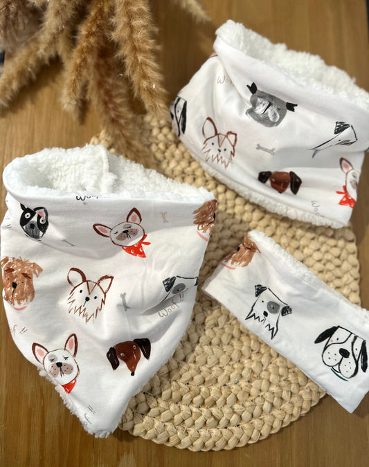 Snood / cache cou - bandana enfant - Thème petits chien