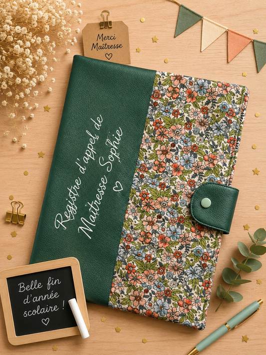 Carnet d'appel Maîtresse - cadeau fin d'année scolaire