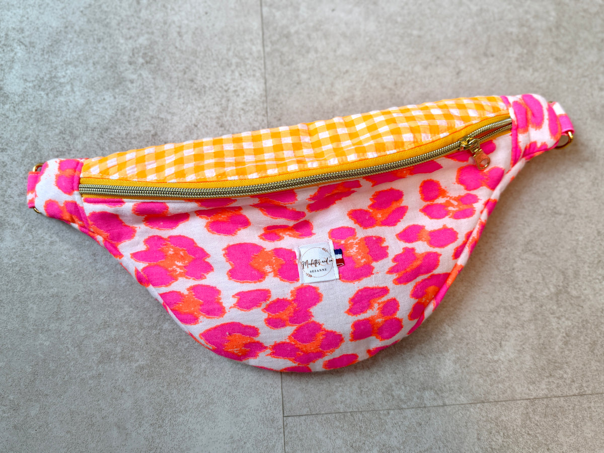 Sac Banane en coton à motifs par Michettes and co