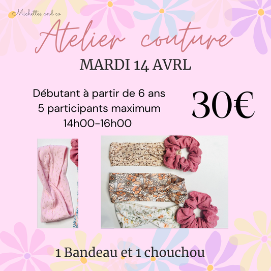 Mardi 14 avril - Bandeau & chouchou