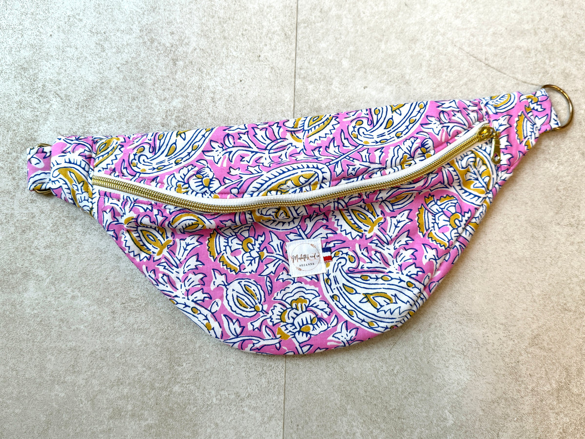Sac Banane en coton à motifs par Michettes and co