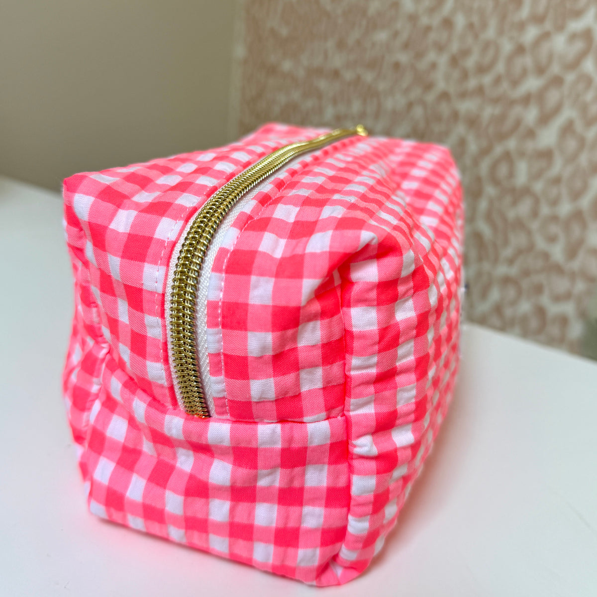 Trousse matelassée colorée