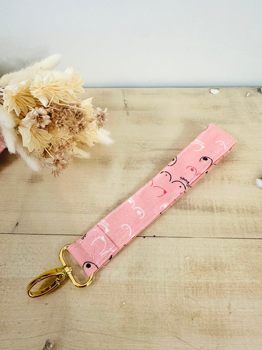 Porte clefs octobre rose
