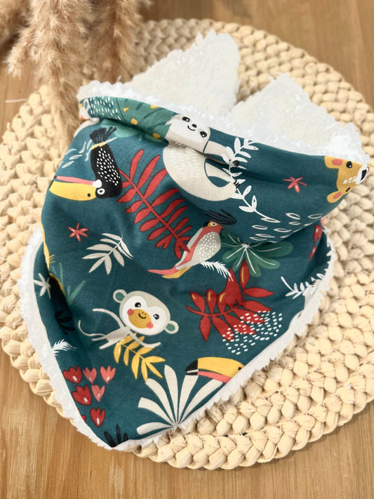 Snood / cache cou - bandana enfant - Thème jungle